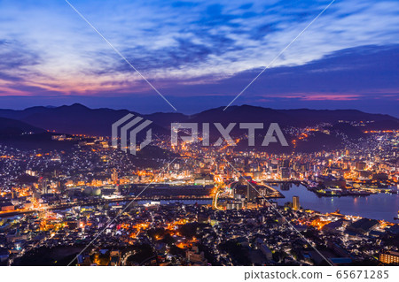 Morning and night view from Nagasaki / Mt. Inasa 65671285