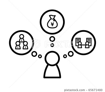 Management's trouble illustration / Opening / Worried / Illustration 65671480