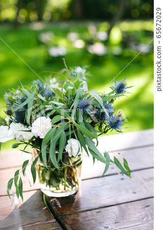 Vertical frame. Focus on the wedding flower Vertical frame. Focus on the wedding flower 65672029