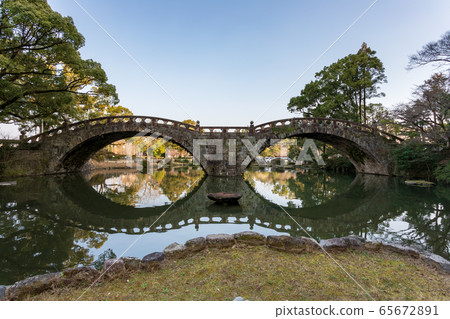 Megane Bridge in Isahaya Park, Nagasaki Megane Bridge in Isahaya Park, Nagasaki 65672891