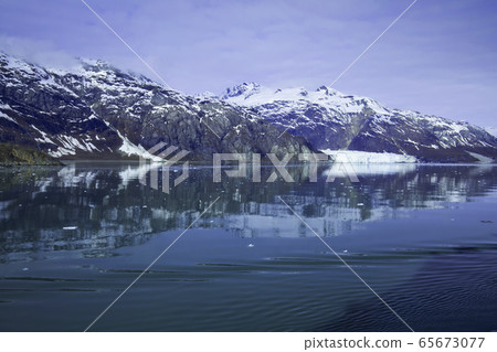 美國阿拉斯加，冰川，氷河、アラスカ、米国，Glacier, Alaska, USA 65673077