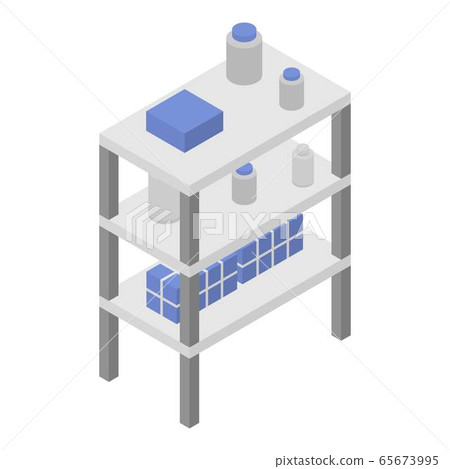 Garage rack icon, isometric style 65673995
