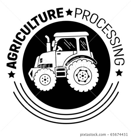 Agriculture processing logo, simple style Agriculture processing logo, simple style 65674431
