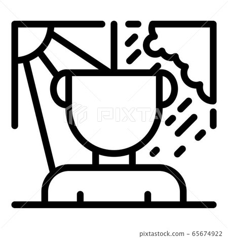 Bipolar man weather icon, outline style 65674922