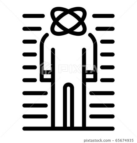 Emotional man icon, outline style Emotional man icon, outline style 65674935