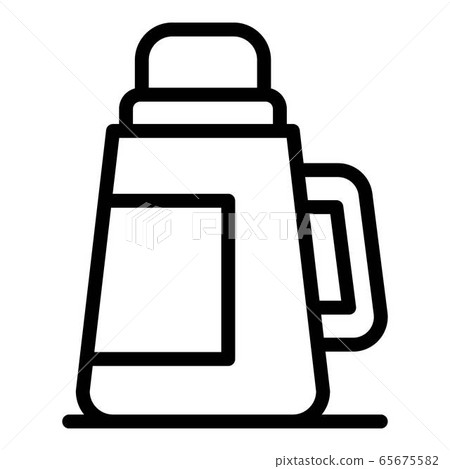 Plastic thermos icon, outline style 65675582