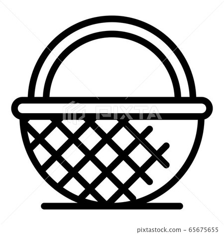 Handle wicker icon, outline style 65675655
