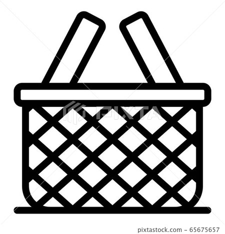 Empty wicker icon, outline style Empty wicker icon, outline style 65675657