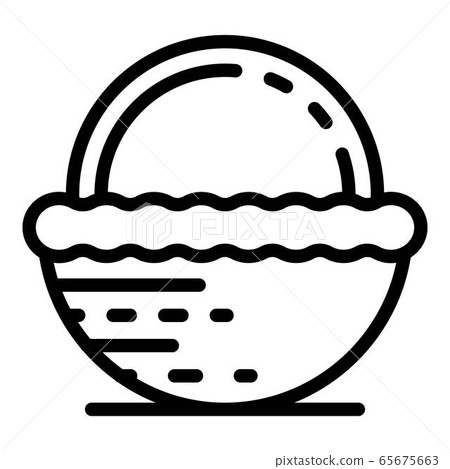 Fruit wicker icon, outline style 65675663