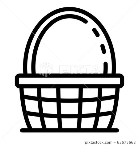 Traditional wicker icon, outline style 65675668