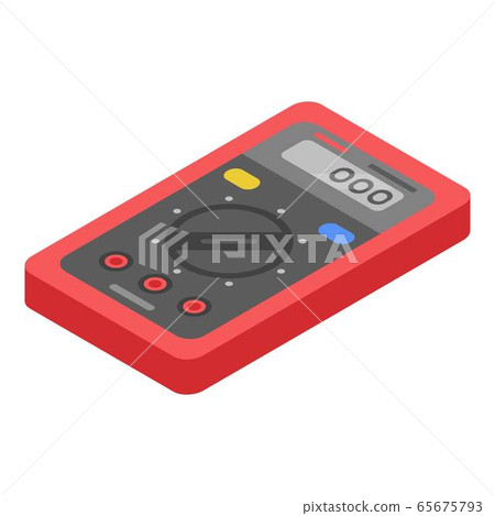 Professional multimeter icon, isometric style Professional multimeter icon, isometric style 65675793