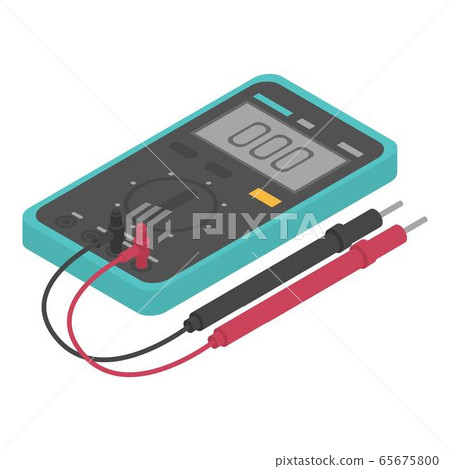 Multimeter device icon, isometric style Multimeter device icon, isometric style 65675800