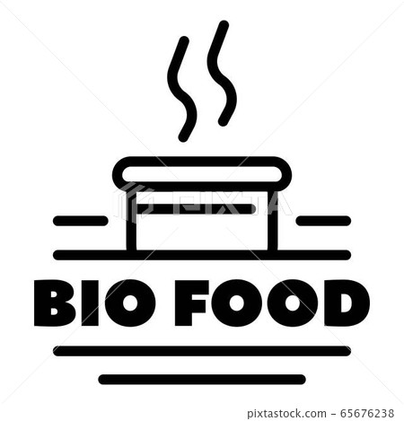 Bio food logo, outline style 65676238