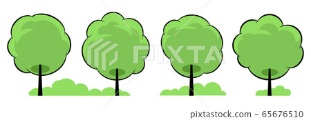 Summer. Trees set 65676510