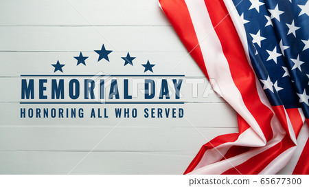 USA Memorial day and Independence day concept, United States of America flag, 65677300