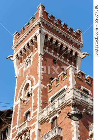Cova Castle in Neo Medieval style - Milan Lombardy Italy 65677396