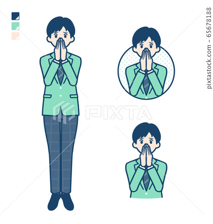 男人 學生 驚奇 65678188