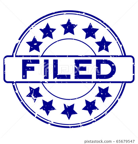 Grunge blue filed word with star icon rubber seal stamp on white background Grunge blue filed word with star icon rubber seal stamp on white background 65679547