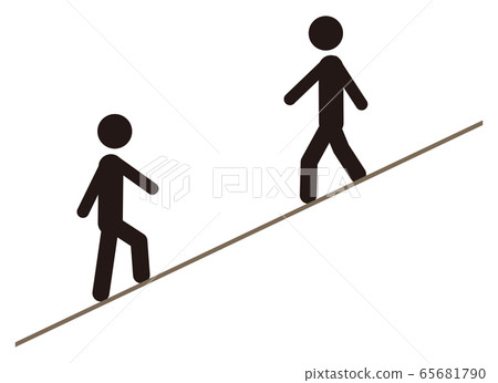 Slope and two people 65681790