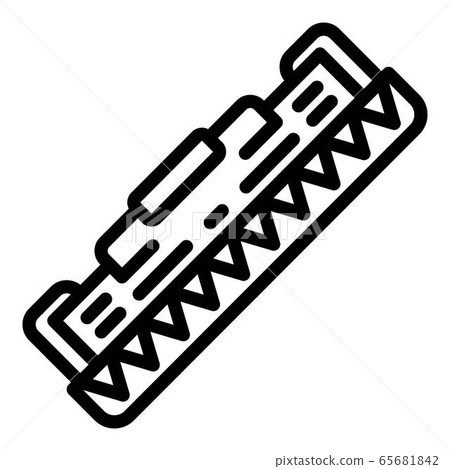 Toner cartridge icon, outline style 65681842