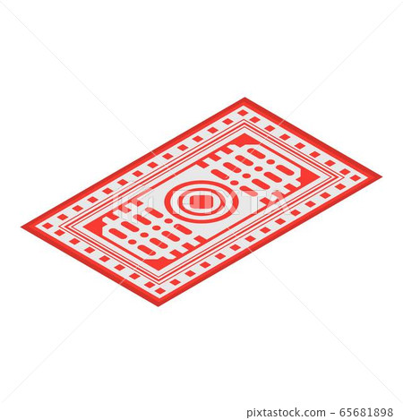 Turkey carpet icon, isometric style Turkey carpet icon, isometric style 65681898