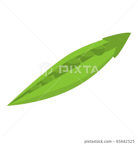 Garden peas icon, isometric style 65682525