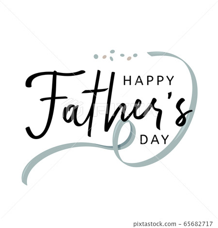 Happy Fathers Day Calligraphy greeting card. Vector illustration. Happy Fathers Day Calligraphy greeting card. Vector illustration. 65682717