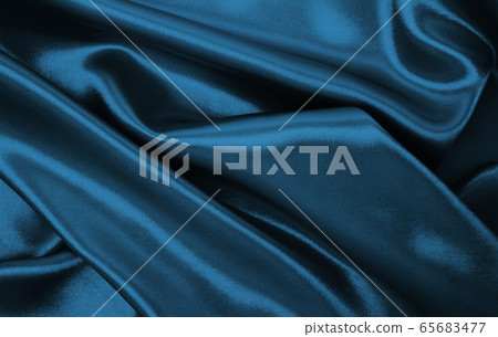 Smooth elegant blue silk or satin luxury cloth Smooth elegant blue silk or satin luxury cloth 65683477