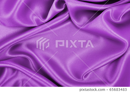 Smooth elegant lilac silk or satin luxury cloth 65683483