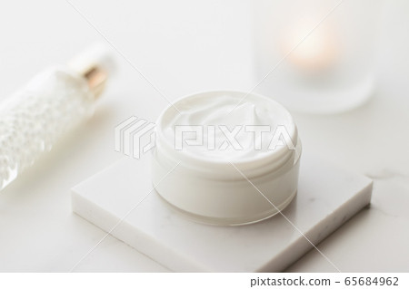 Face cream moisturizer in a jar, luxury skincare cosmetics and anti-aging product for healthy skin and beauty 65684962