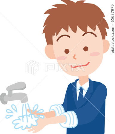 學生洗手 65687979