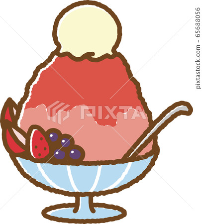 Shaved ice (strawberries) 65688056