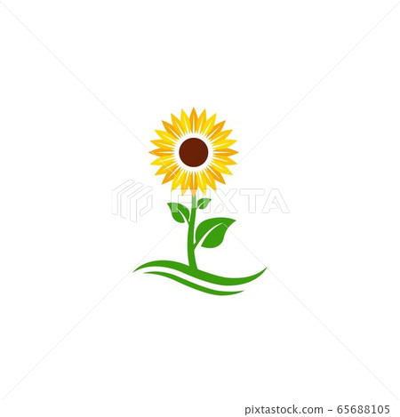 sunflower vector icon design - Stock Illustration [65688105] - PIXTA