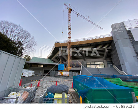 Nippon Budokan under construction 65689128