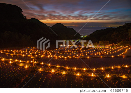 [Shizuoka Prefecture Matsuzaki Town] Ishibe terraced rice fields, Ishibe lights, candle night 65689746