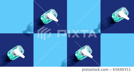 Sanitizer gel bottles 65690351