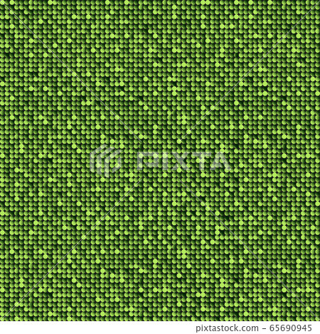 Background made of green sequins, glitters dots 65690945