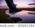 A sunset after rain 65691184