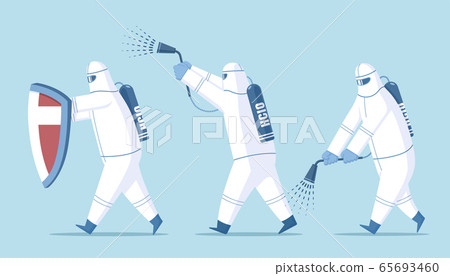 COVID-19 disinfectant workers 65693460