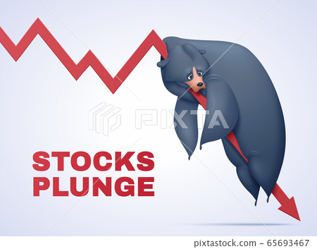 Bear market concept illustration Bear market concept illustration 65693467