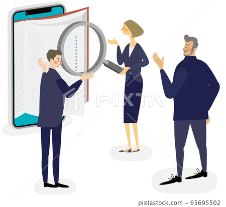 Search online seminar e-book internet illustration vector Search online seminar e-book internet illustration vector 65695502