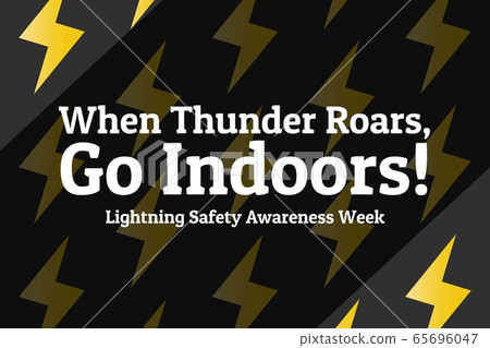 lightning Safety Awareness Week concept.... - Stock Illustration ...