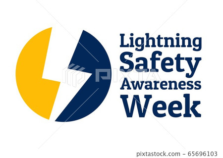 lightning Safety Awareness Week concept.... - Stock Illustration ...