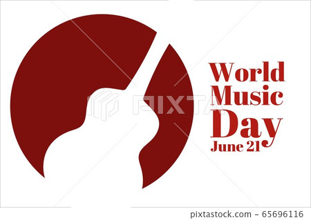 World Music Day. June 21. Holiday concept. Template for background, banner, card, poster with text World Music Day. June 21. Holiday concept. Template for background, banner, card, poster with text 65696116