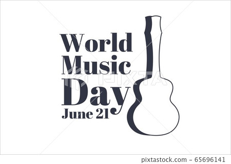 World Music Day. June 21. Holiday concept. Template for background, banner, card, poster with text World Music Day. June 21. Holiday concept. Template for background, banner, card, poster with text 65696141