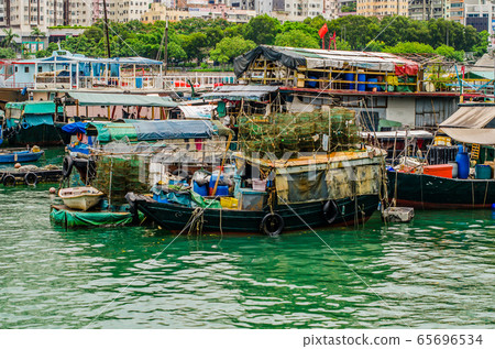Fishing Village under Magic Hour Fishing Village under Magic Hour 65696534