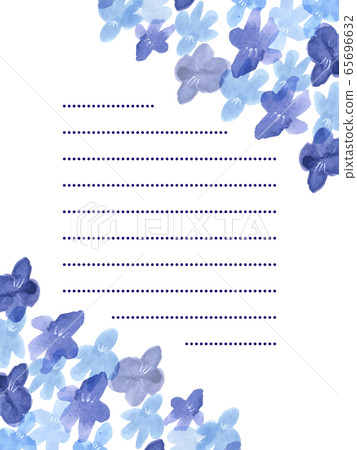 Violet watercolor letter paper - Stock Illustration [65696632] - PIXTA