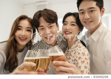 Business, man and woman, party Business, man and woman, party 65699206
