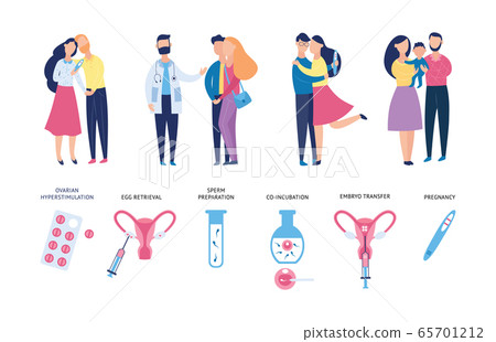 Couple with pregnancy problem going through co-incubation process 65701212