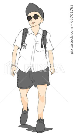 夏天散步的男人 65701762